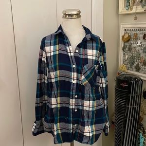Old Navy Plaid Flannel Button Down